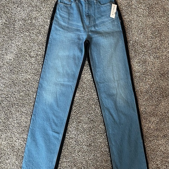 5/$25 NWT PacSun 90s/Y2K BF Color block jeans size 25 - Picture 6 of 11
